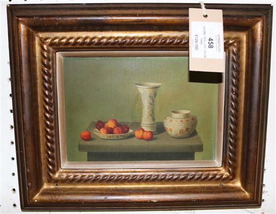 Lelding Still life, oil on panel